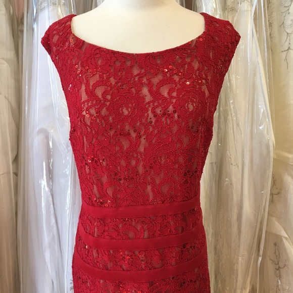 Fancy Royal Red Dress - Picture 2 of 2